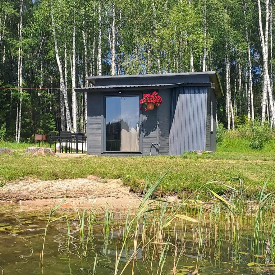 Property building, Natural landscape, Lake view