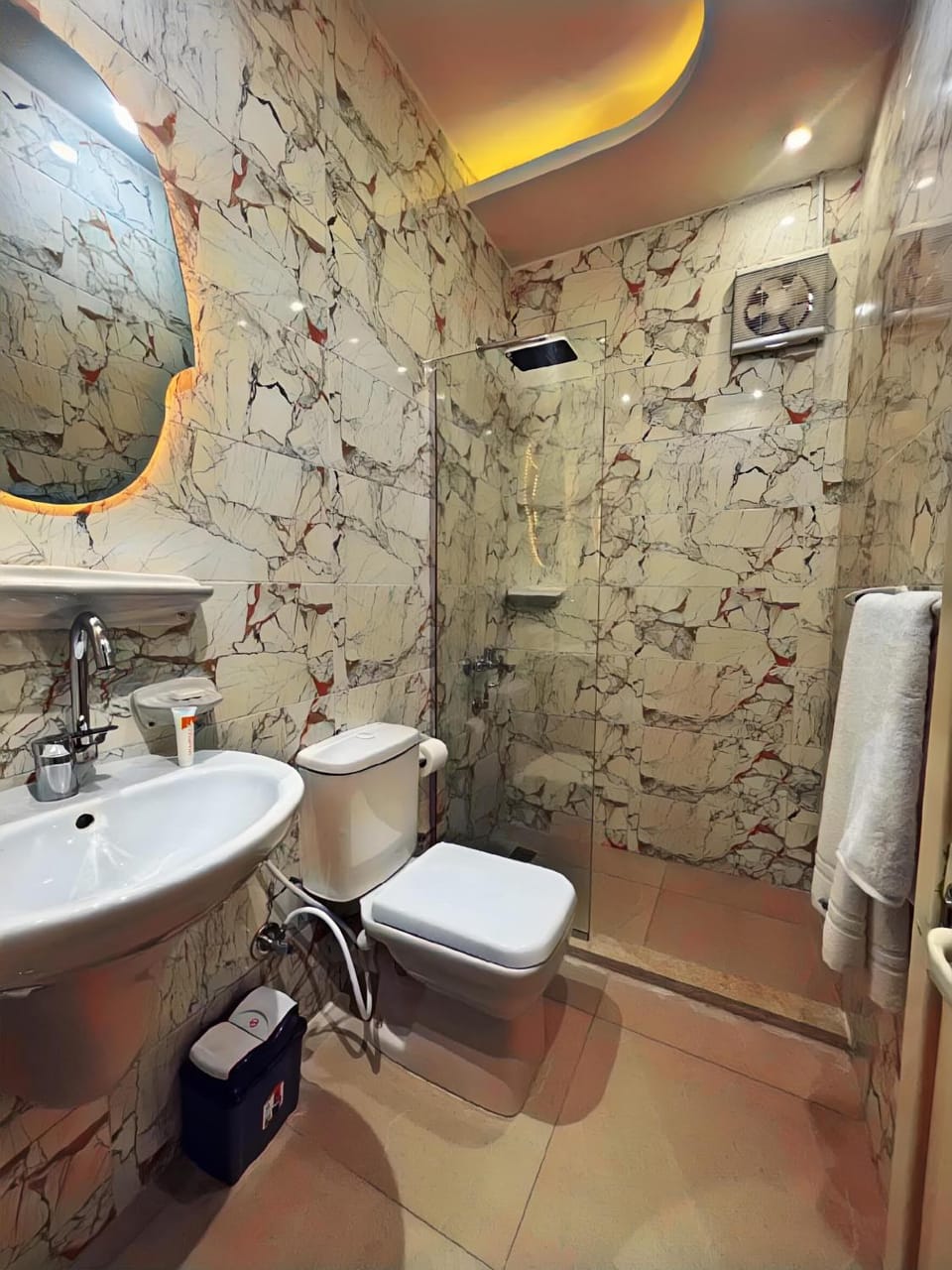 Shower, Toilet, Bathroom, towels