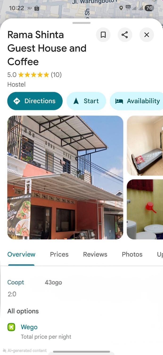Rama Shinta Guesthouse & Coffee Yogyakarta Vacation rental in Yogyakarta