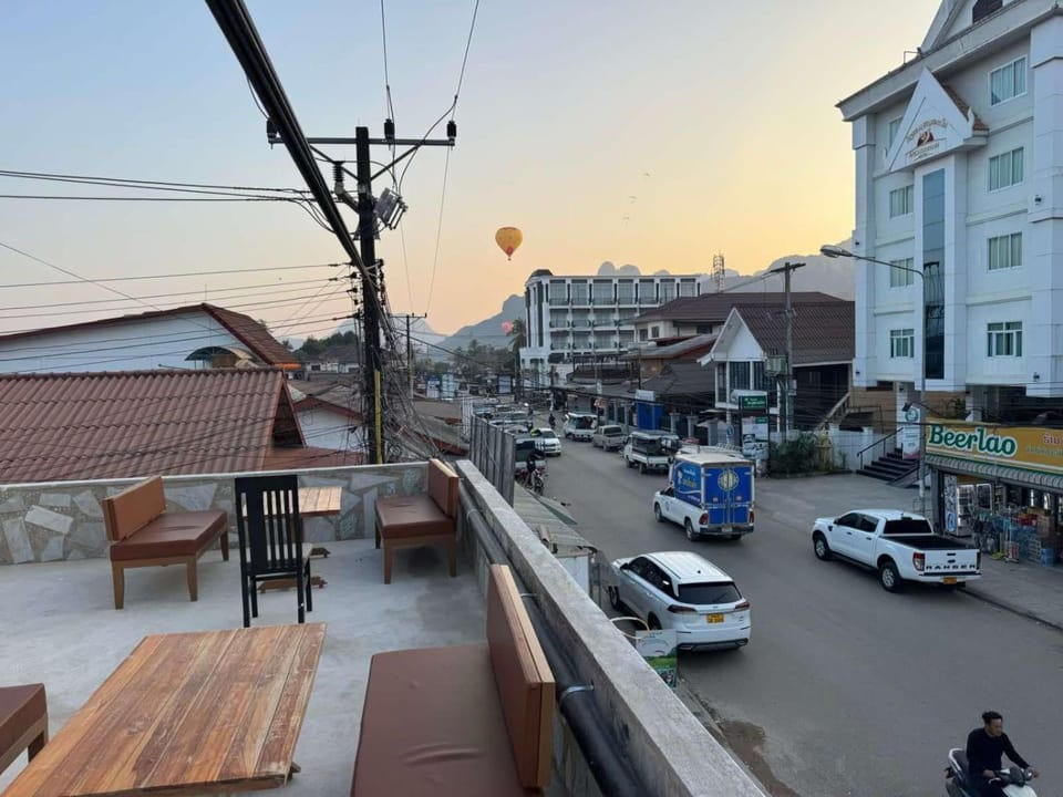 Property building, Day, Neighbourhood, City view, Street view, Sunrise