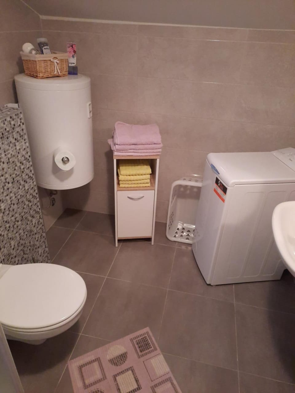 Toilet, Bathroom, washing machine