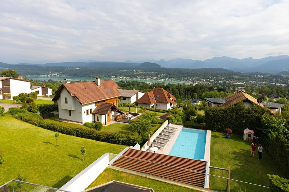 Natural landscape, Lake view, Mountain view, Pool view, Swimming pool