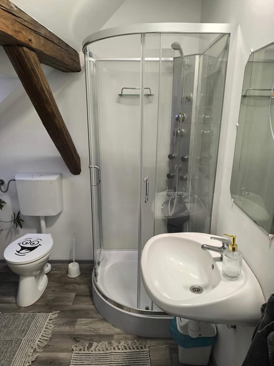 Shower, Toilet, Bathroom, towels