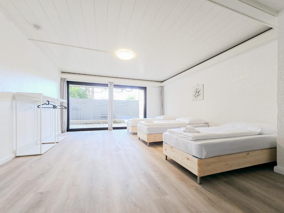 Bed, Photo of the whole room, Bedroom, towels, wardrobe