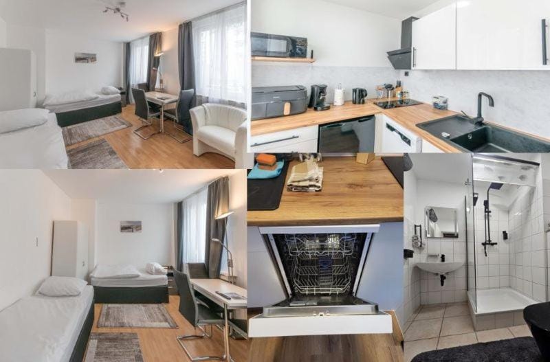 TV and multimedia, Kitchen or kitchenette, Living room, Photo of the whole room, Seating area, Dining area, oven, stove