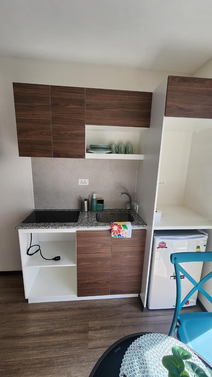 Kitchen or kitchenette, wardrobe