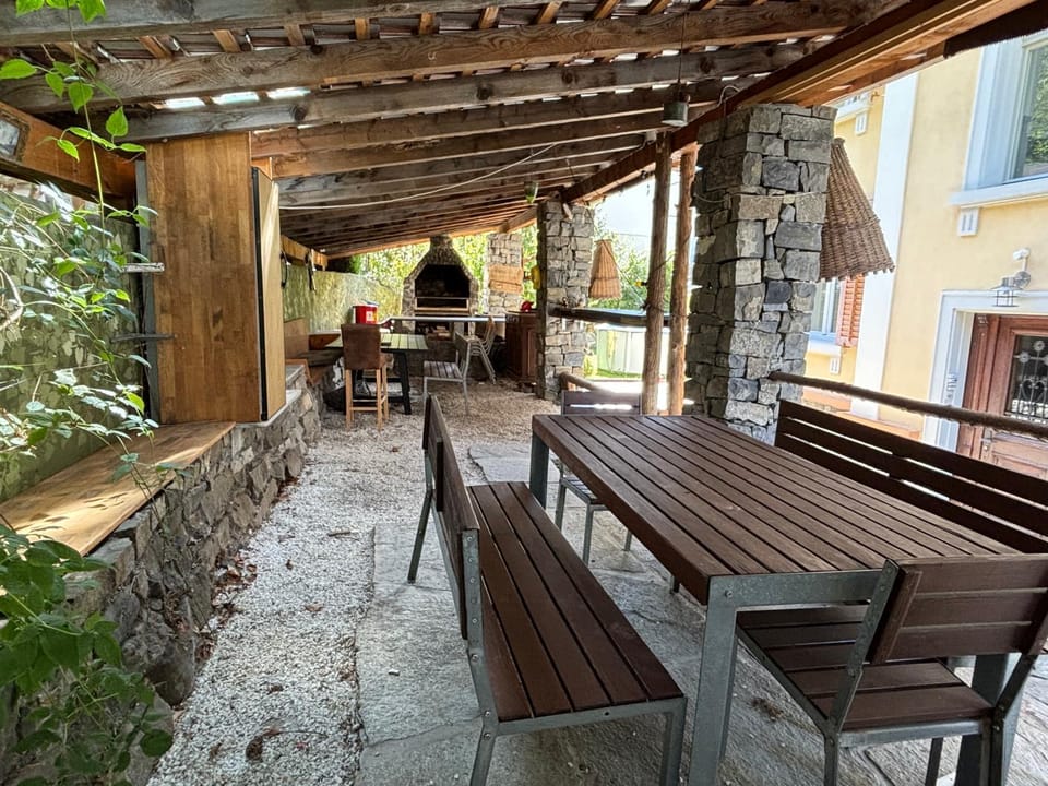 Patio, Seating area, Dining area