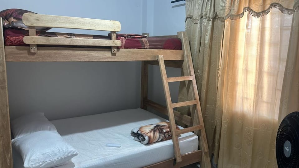 Photo of the whole room, bunk bed
