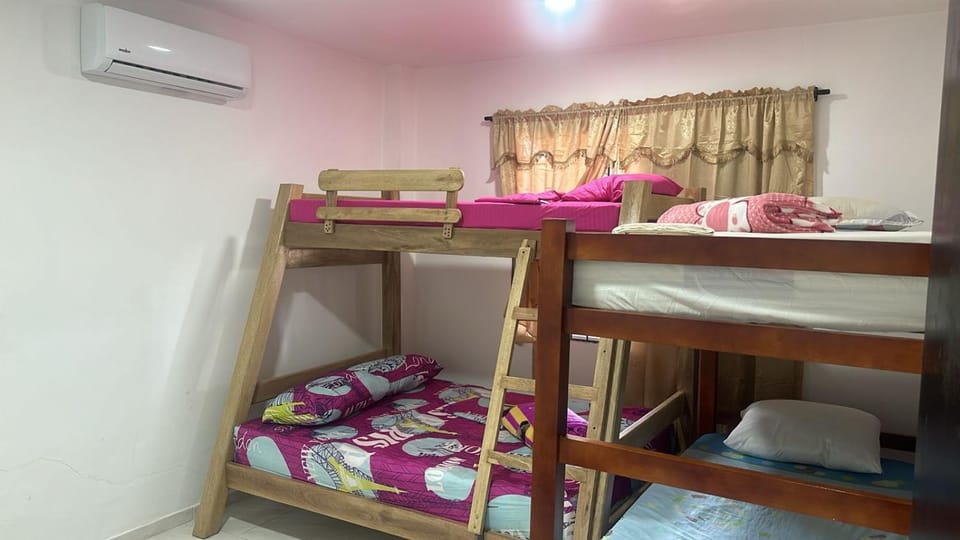 Photo of the whole room, bunk bed