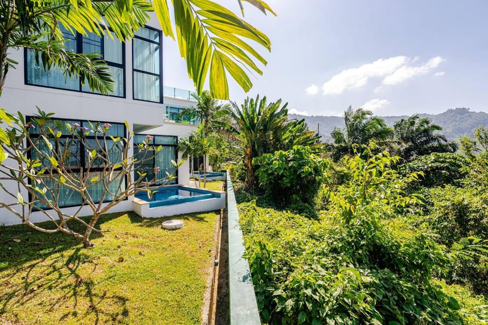 Natural landscape, Garden, Garden view, Swimming pool