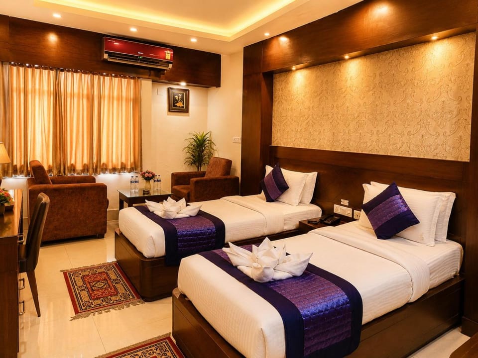 Bed, Bedroom, air conditioner