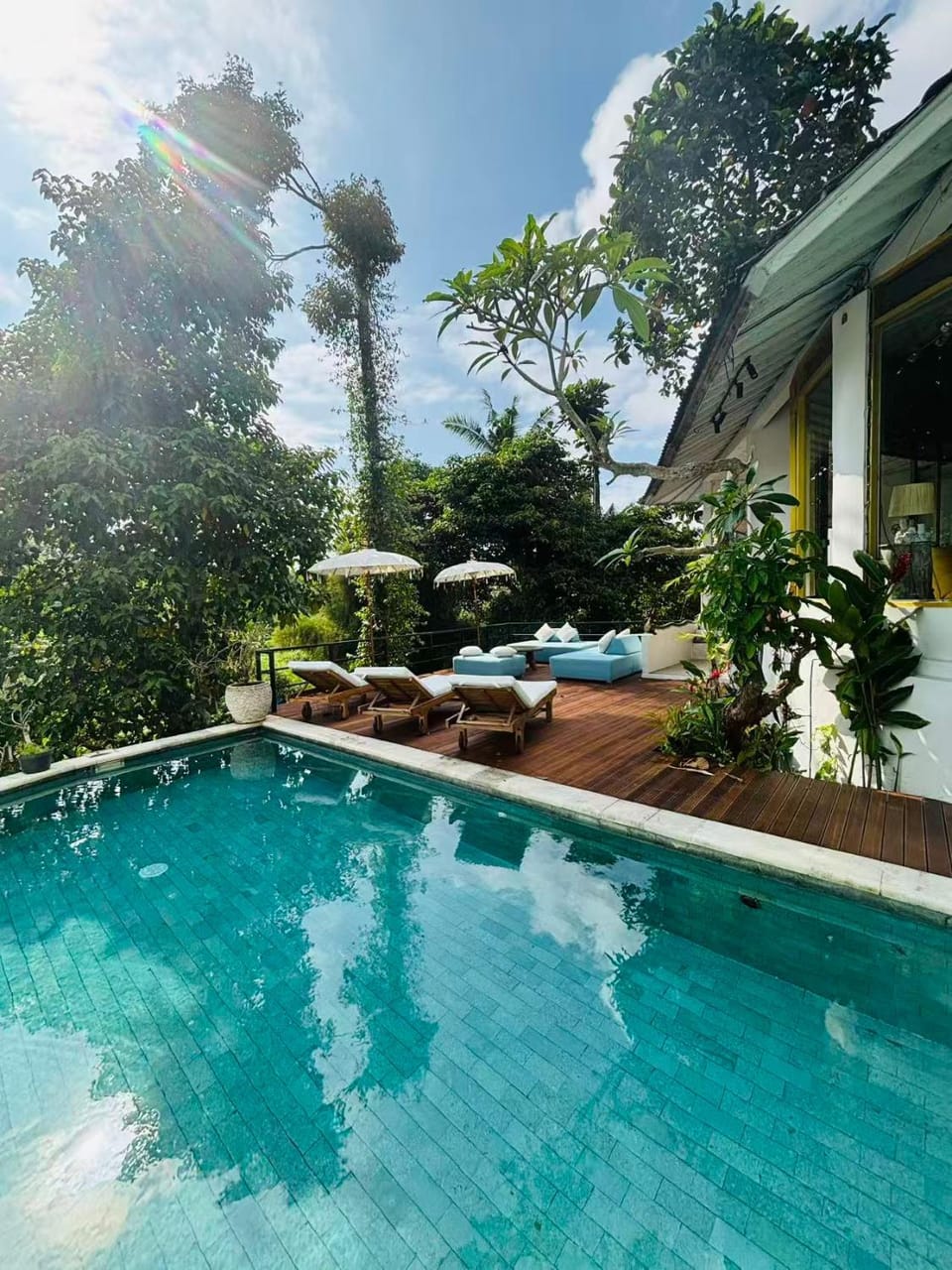 Property building, Natural landscape, Garden, View (from property/room), Balcony/Terrace, Garden view, Pool view, Swimming pool, sunbed