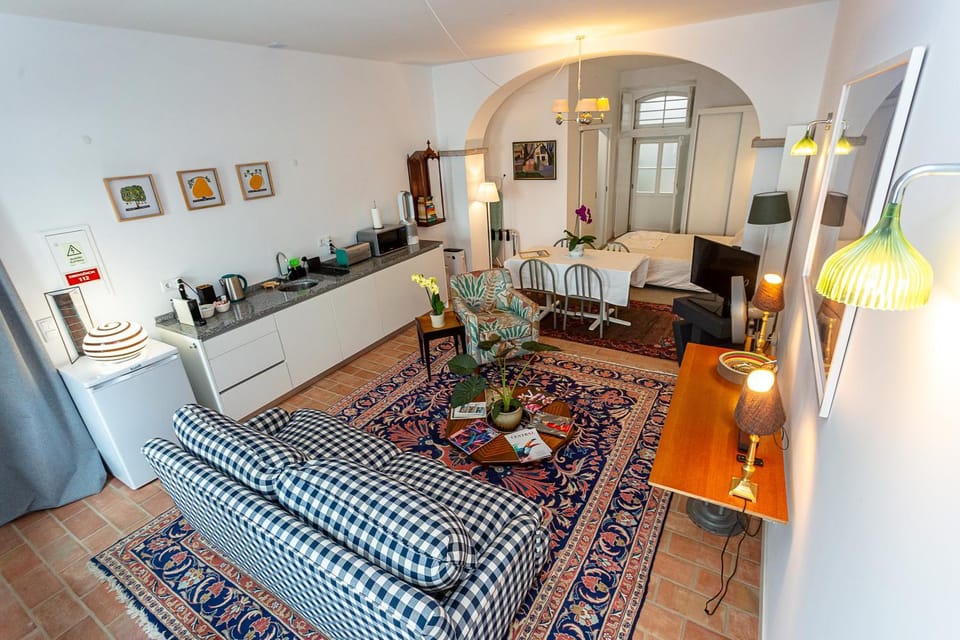 TV and multimedia, Kitchen or kitchenette, Living room, Photo of the whole room, Seating area, Dining area