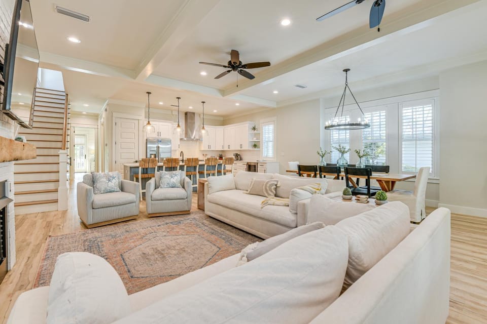 Walk to Gulf: Modern Retreat in Santa Rosa Beach! House in South Walton County