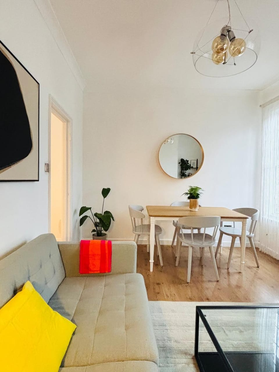 Living room, Seating area, Dining area