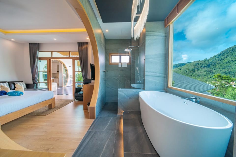 kamala 1000 sqm new luxury 4 bedroom holiday pool villa extra large space amazing sunset Villa in Kamala