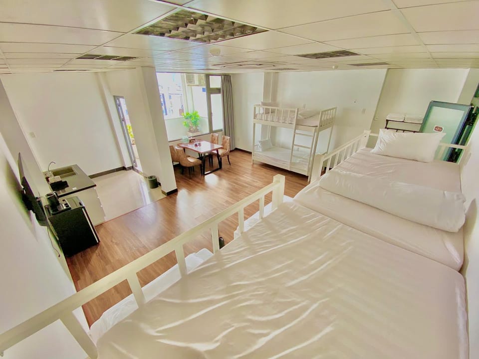 Photo of the whole room, bunk bed