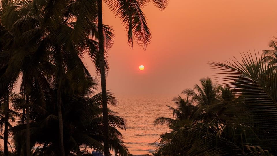 Natural landscape, Beach, Sea view, Sunset