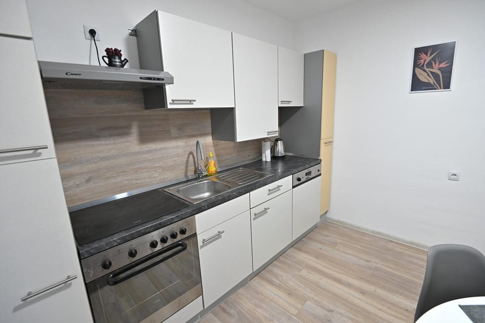 dishwasher, microwave, stove, kitchen