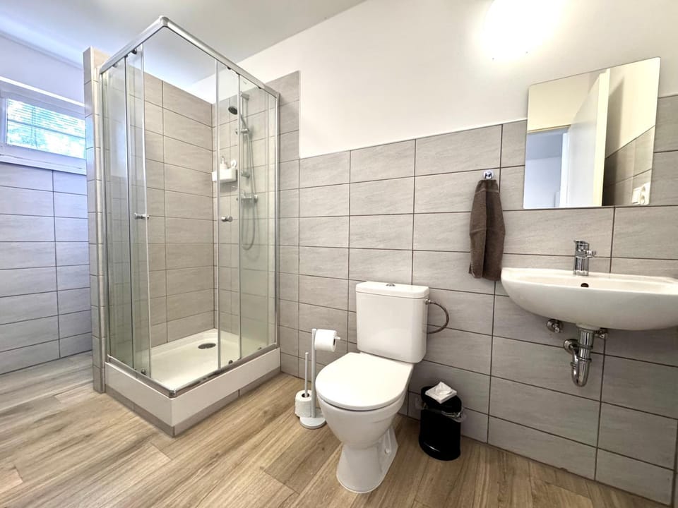 Shower, Toilet, Bathroom, towels