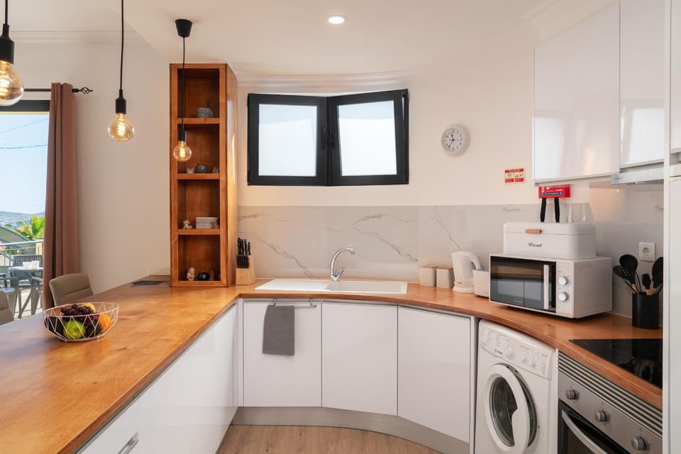 Kitchen or kitchenette, oven, stove, toaster