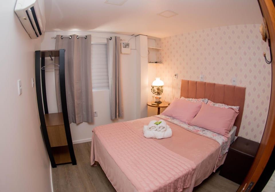Bed, Photo of the whole room, towels, wardrobe, air conditioner