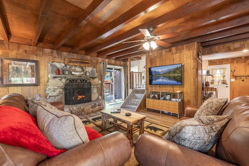 Living room, Evening entertainment, fireplace