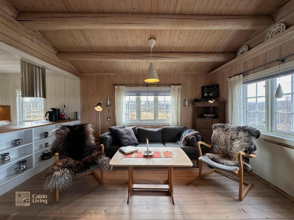 Cozy cabin near Geilo & Dagali terrace, grill, fireplace, view & WiFi Cabin in Viken, Norway