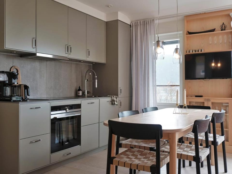 Kitchen or kitchenette, Dining area, dishwasher, stove