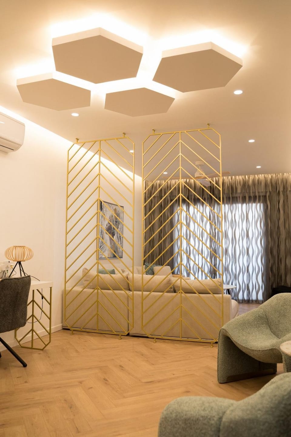 Living room, air conditioner