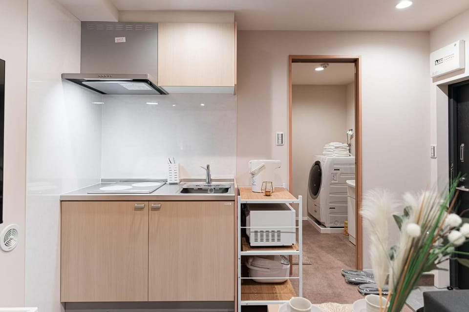 Kitchen or kitchenette, Living room, Seating area