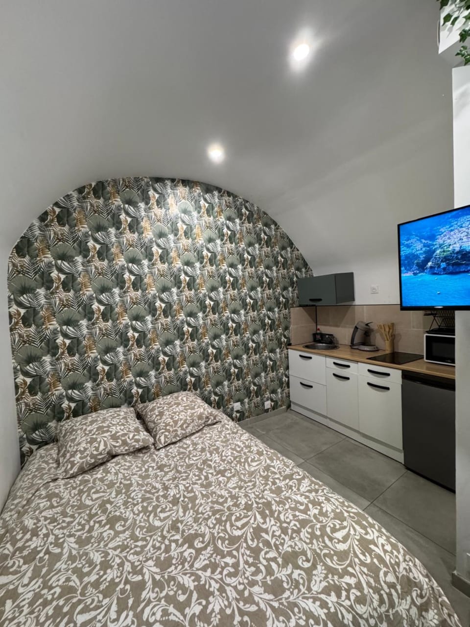 Bed, TV and multimedia, Kitchen or kitchenette
