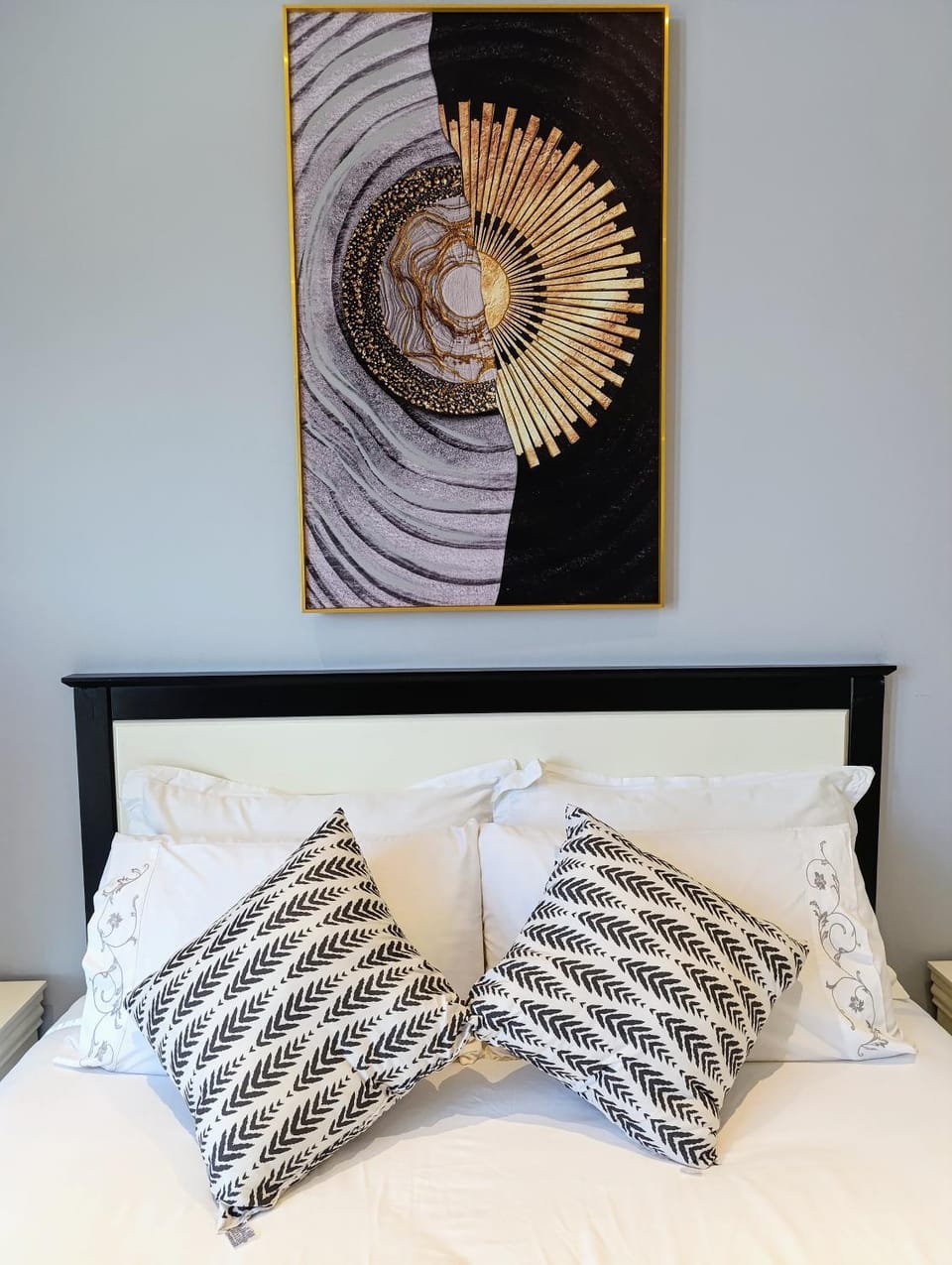 Bed, Decorative detail, Bedroom