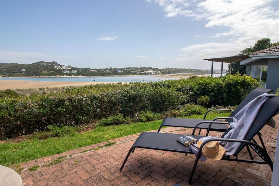 Patio, River view, sunbed