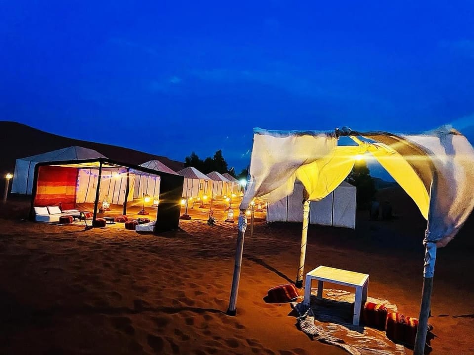 Night, Natural landscape, Beach, sunbed