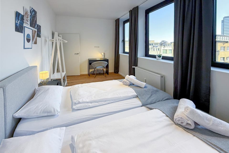 Bed, View (from property/room), Seating area, Bedroom, heating, internet, internet, towels, wardrobe