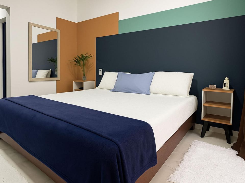 Bed, View (from property/room), Photo of the whole room, Decorative detail, Bedroom