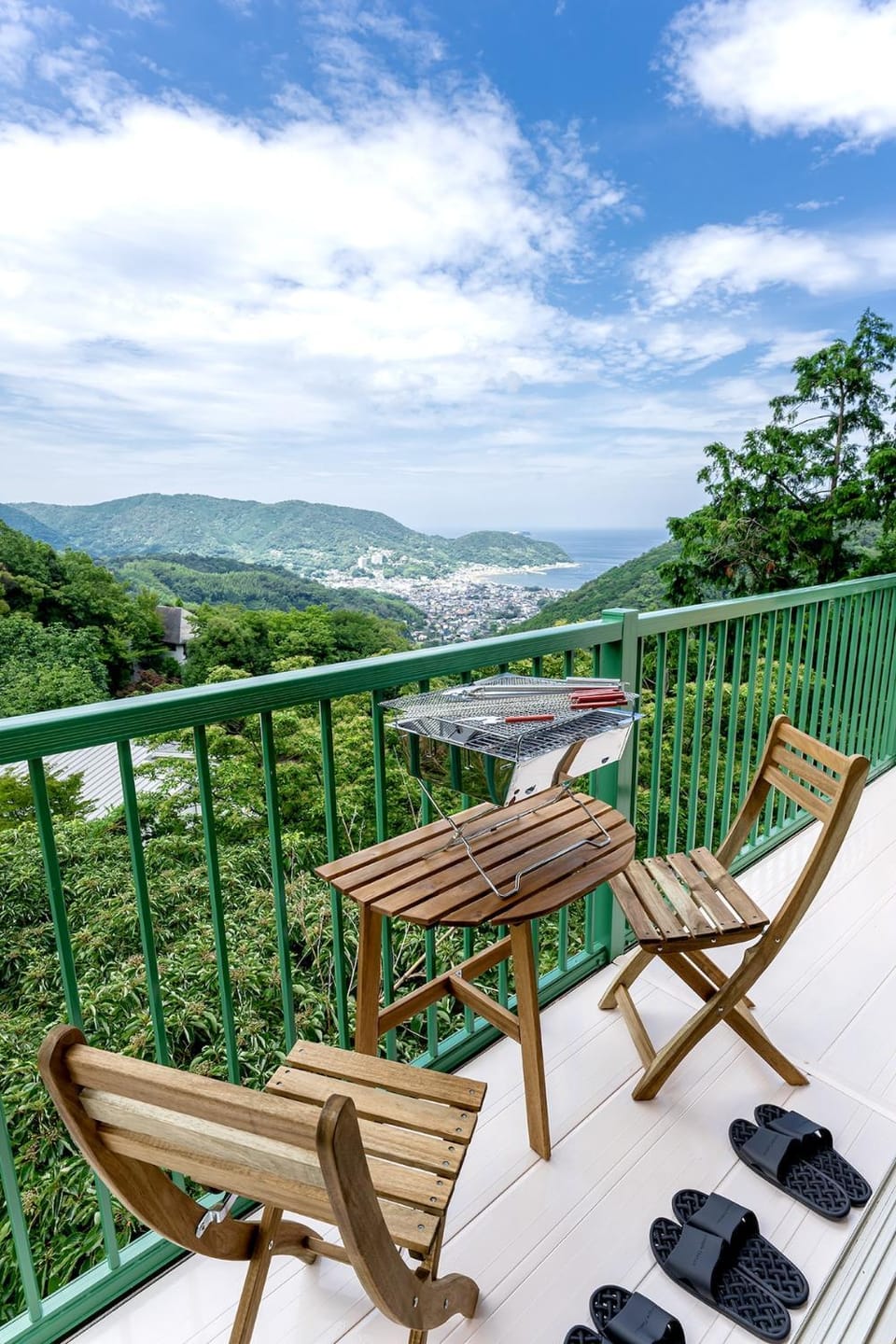 Natural landscape, BBQ facilities, View (from property/room), Balcony/Terrace, Mountain view, Sea view