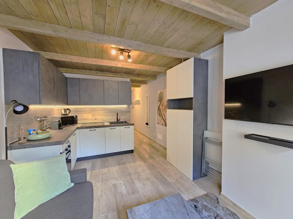 Living room, kitchen