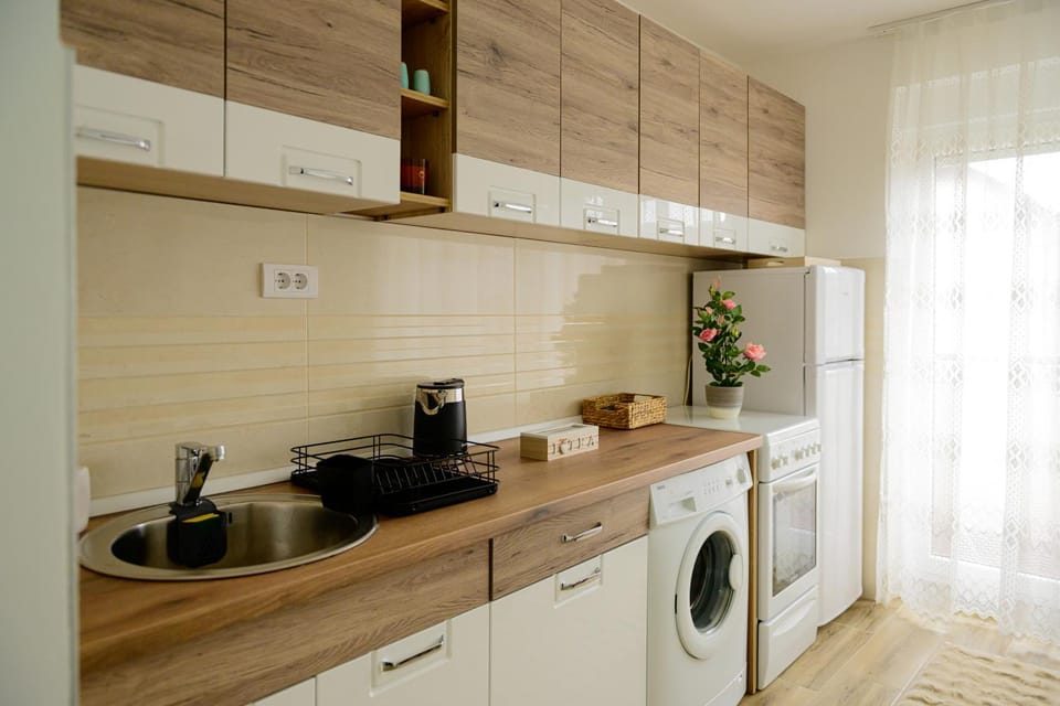 Coffee/tea facilities, Kitchen or kitchenette, dishwasher, minibar, oven, stove, toaster, washing machine, dryer