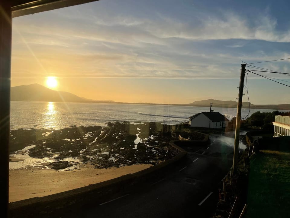 Natural landscape, Sea view, Sunset