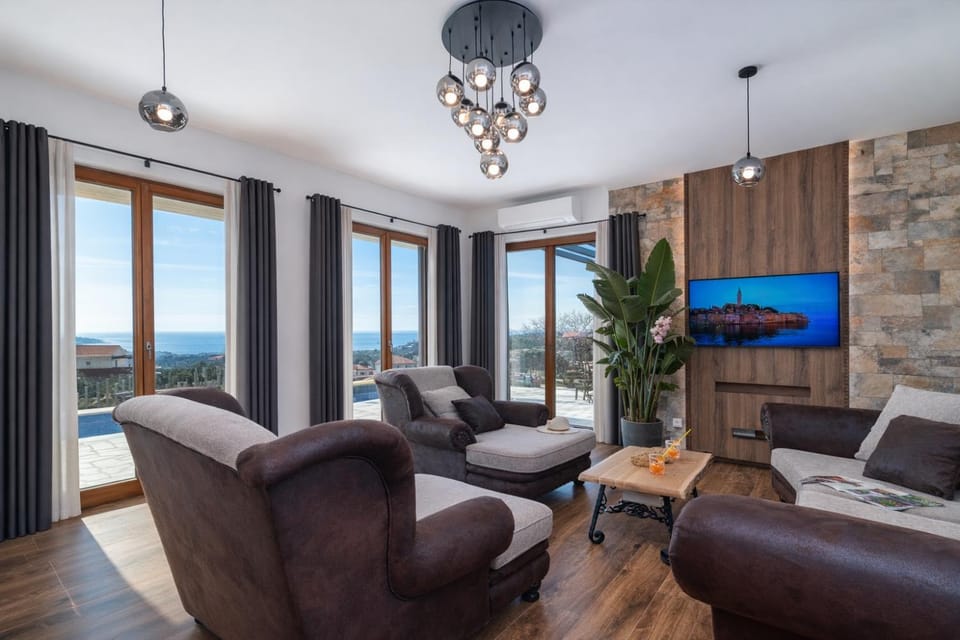 Property building, Living room, Sea view