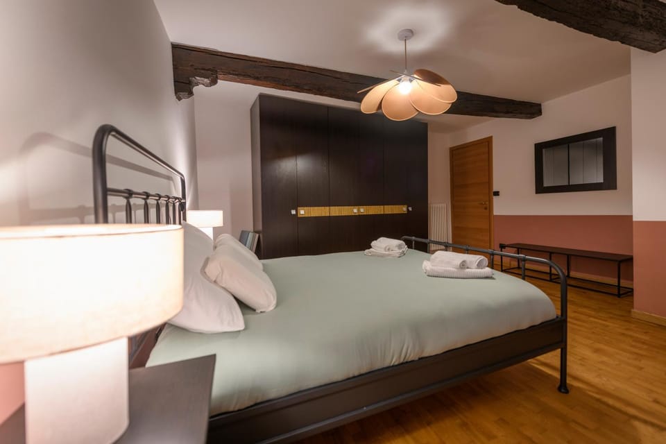 Bed, wardrobe, wedding