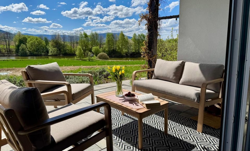 Patio, Garden, Balcony/Terrace, Mountain view