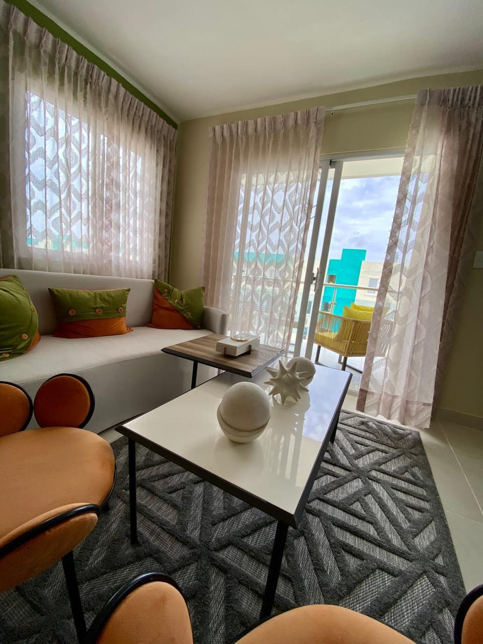 Natural landscape, Living room, Seating area, Dining area, Sea view