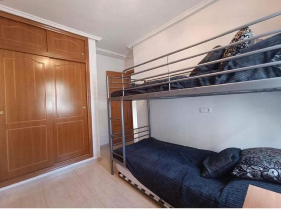 Bed, Photo of the whole room, Bedroom, bunk bed, wardrobe