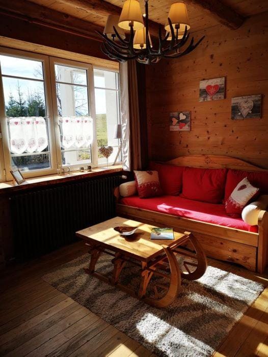 GITE DE MONTAGNE "LE CALOU" AVEC CHEMINEE ET JACUZZI situé à St Laurent-en-Grandvaux Apartment in Jura