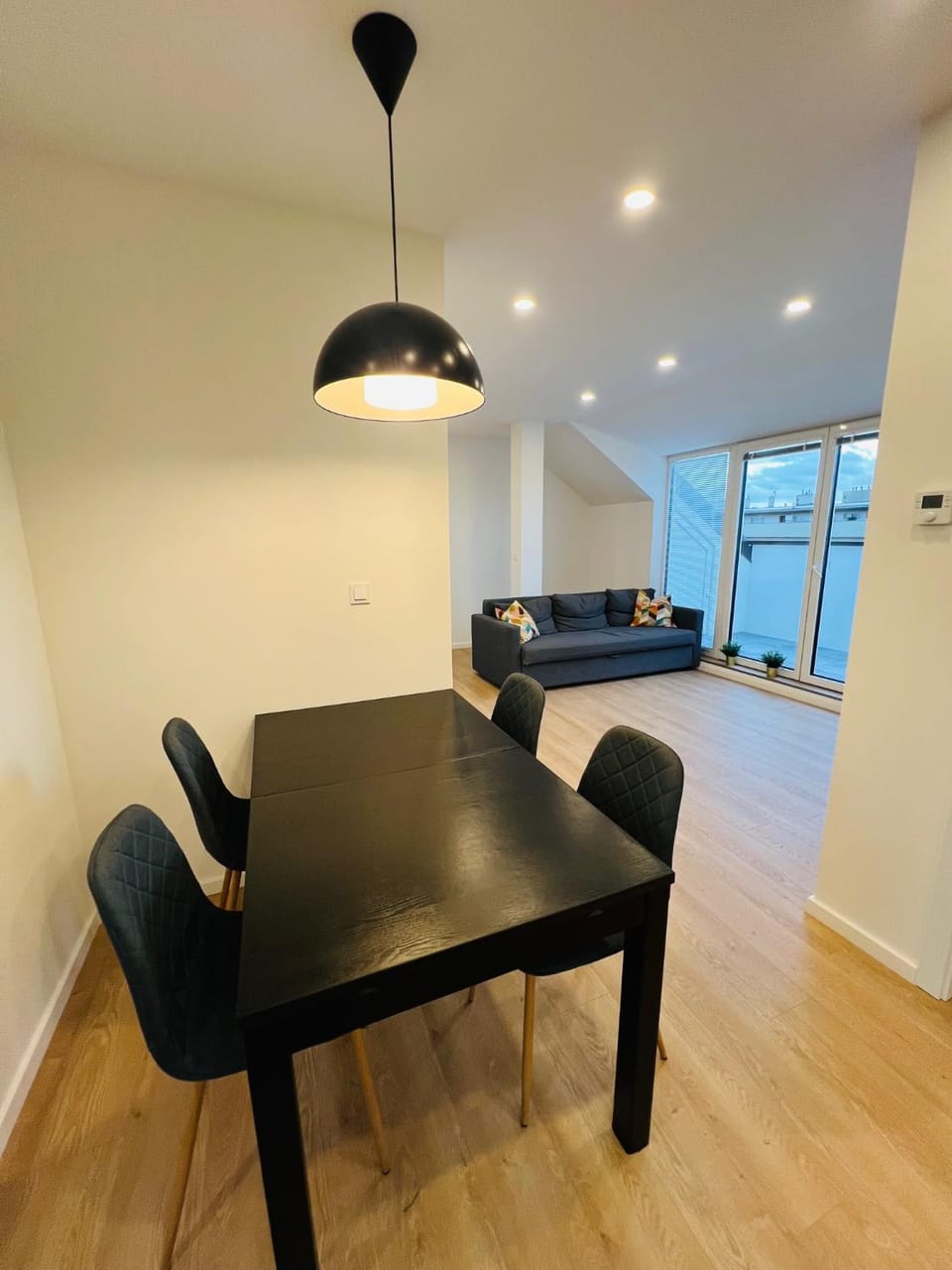 Living room, Seating area, Dining area