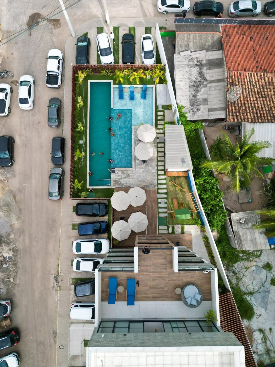 Day, Bird's eye view, Pool view