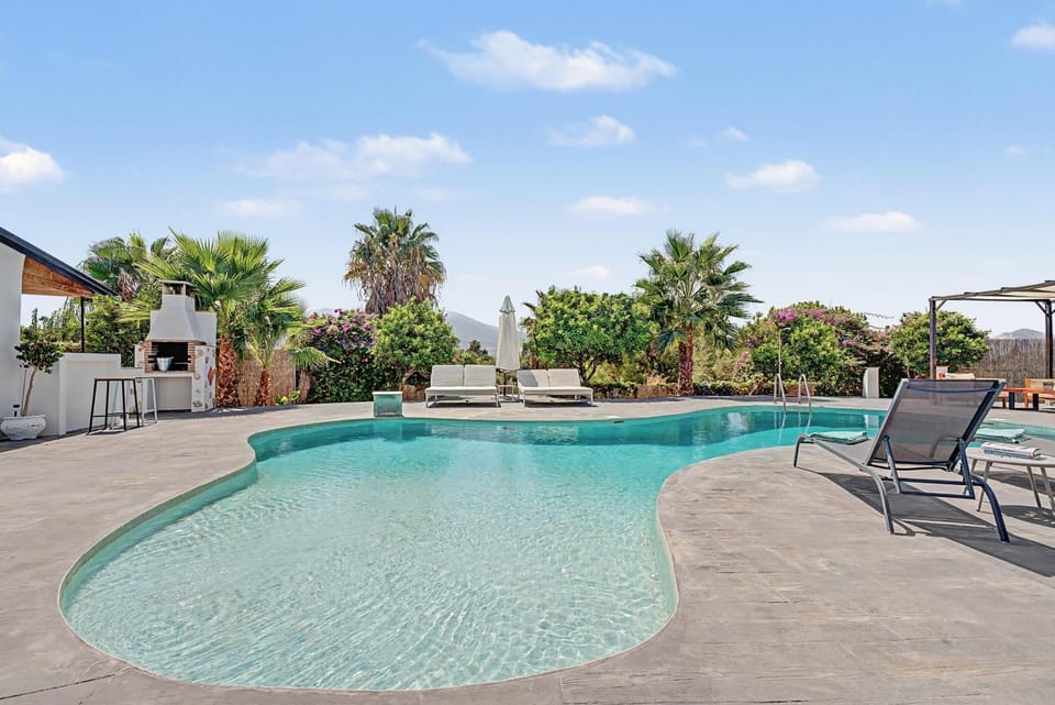 Property building, Living room, Swimming pool
